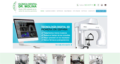 Desktop Screenshot of clinicadentaltomasmolina.com