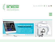 Tablet Screenshot of clinicadentaltomasmolina.com
